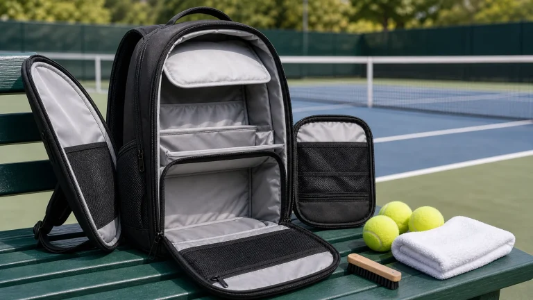 How to clean a tennis bag before deep cleaning with empty pockets