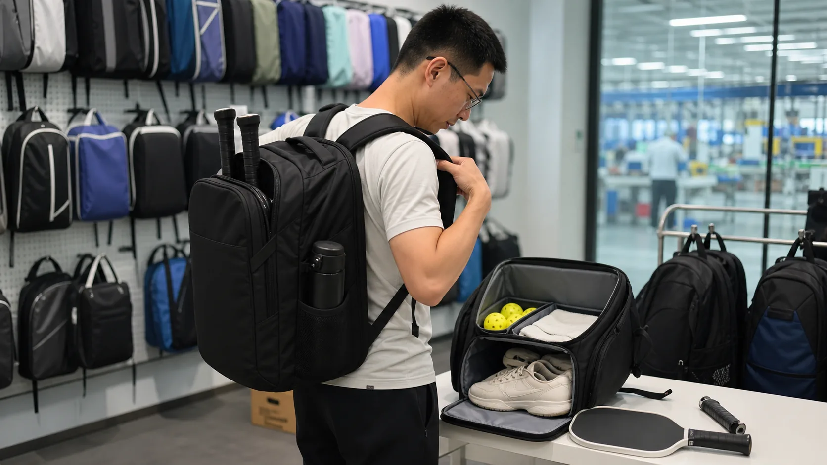 Pickleball bag comfort and strap testing for loaded court gear
