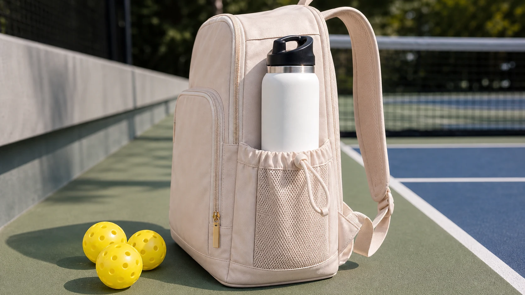 Pickleball bag side bottle pocket size test