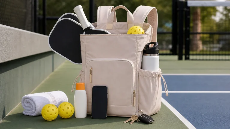 Right size pickleball bag packed for daily play