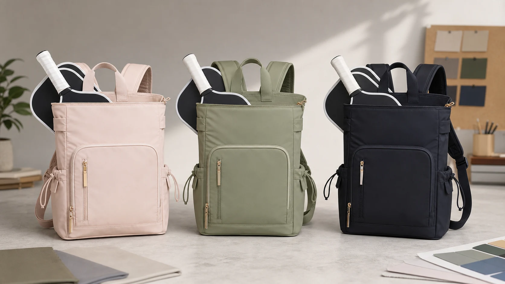 Women's pickleball bag color and style options for private label sourcing