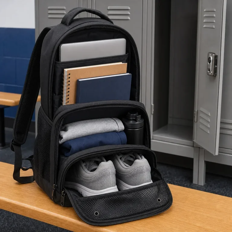 Can i use a backpack as a gym bag with workout clothes and shoes packed inside