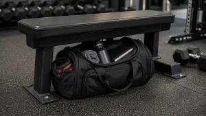 Do you carry your gym bag around the gym with a compact bag tucked under a bench