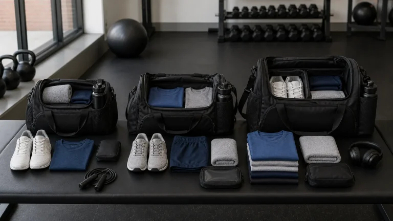 What size should a gym bag be with different capacity options for workout gear
