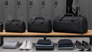 Good gym bag size comparison for workout gear and locker fit
